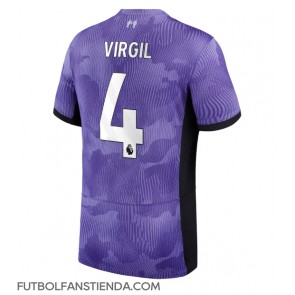 Liverpool Virgil van Dijk #4 Tercera Equipación 2023-24 Manga Corta